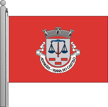 Bandeira da freguesia de Alvares