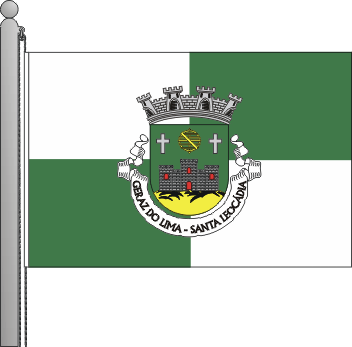Bandeira da freguesia de Santa Leocdia de Geraz do Lima