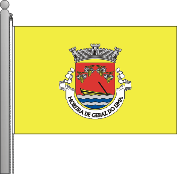 Bandeira da freguesia de Moreira de Geraz do Lima