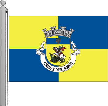 Bandeira da freguesia de Caldas de So Jorge
