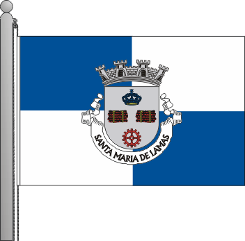 Bandeira da freguesia de Santa Maria de Lamas