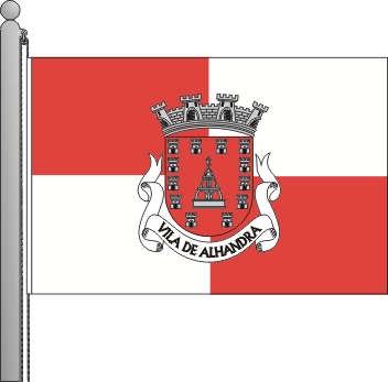 Bandeira da freguesia de Alhandra