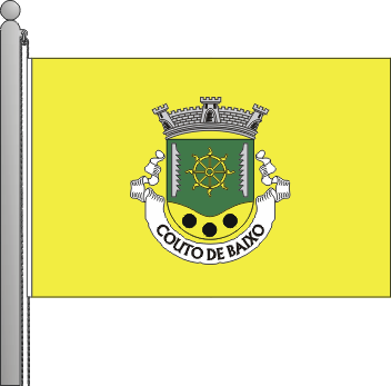 Bandeira da freguesia de Couto de Baixo