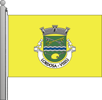 Bandeira da freguesia de Lordosa