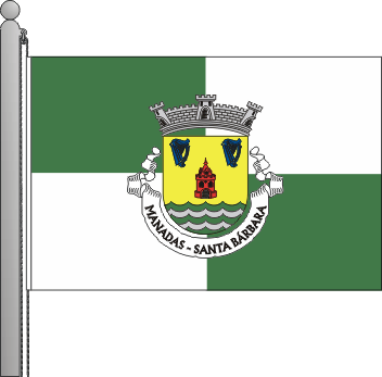 Bandeira da freguesia de Santa Brbara de Manadas