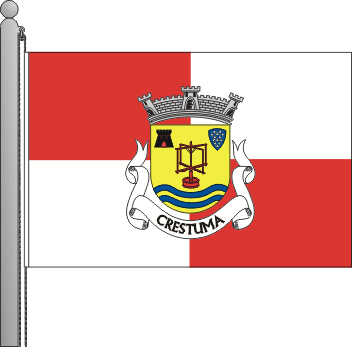 Bandeira da freguesia de Crestuma