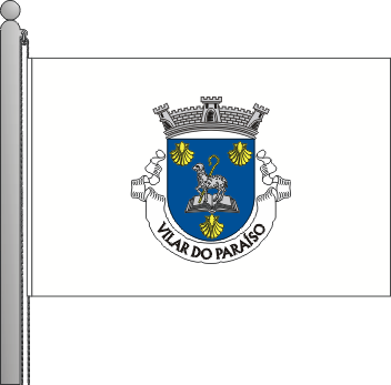 Bandeira da freguesia de Vilar do Paraíso