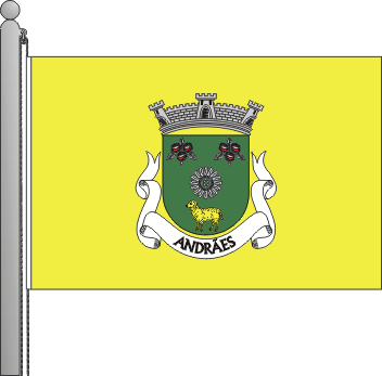 Bandeira da freguesia de Andrães