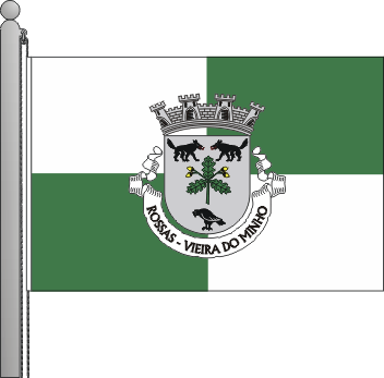 Bandeira da freguesia de Rossas
