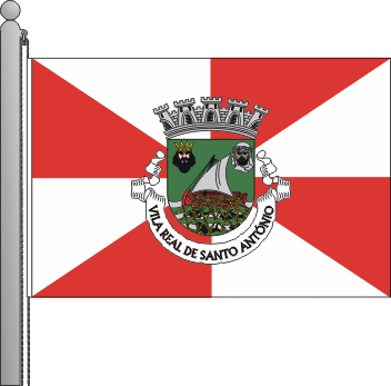 Bandeira do municpio de Vila Real de Santo Antnio