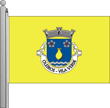Bandeira da freguesia de Oleiros