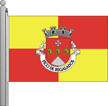 Bandeira da freguesia de Pico de Regalados