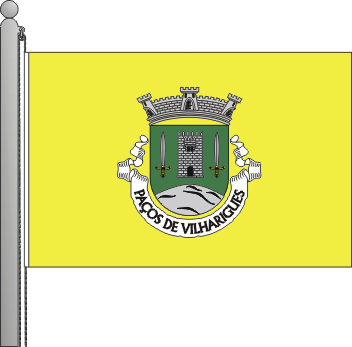 Bandeira da freguesia de Paos de Vilharigues