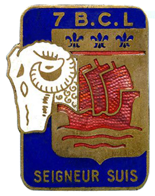 Coat of arms (crest) of the 7th Tank Battalion, French Army