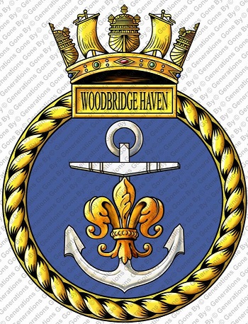 Coat of arms (crest) of the HMS Woodbridge Haven, Royal Navy