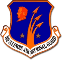 Coat of arms (crest) of the Illinois Air National Guard, US