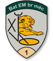 Coat of arms (crest) of Mechanized Brigade Headquarters Battalion 1, Swiss Army