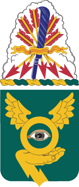 Coat of arms (crest) of the 1st Military Intelligence Battalion, US Army