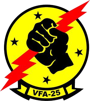 Coat of arms (crest) of the VFA-25 Fist of the Fleet, US Navy