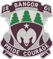 Coat of arms (crest) of Bangor High School Junior Reserve Officer Training Corps, US Army