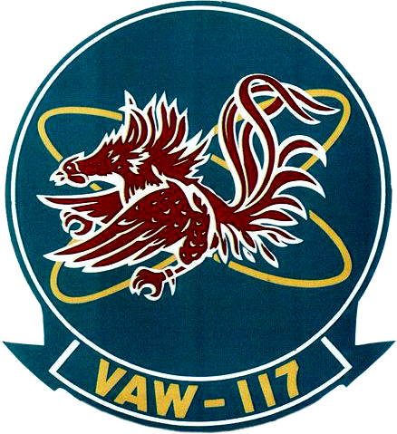 File:Carrier Airborne Early Warning Squadron (VAW) - 117 Wallbangers, US Navy.png