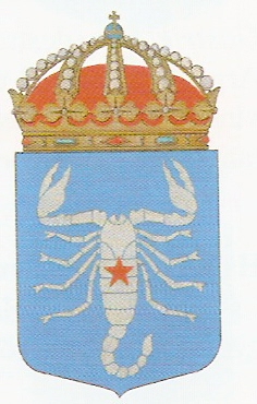Coat of arms (crest) of the HMS Antares, Swedish Navy