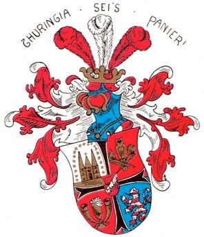 Wappen von Katholische Studentenverein Thuringia Marburg/Arms (crest) of Katholische Studentenverein Thuringia Marburg