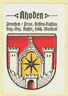 Wappen von Rhoden/Coat of arms (crest) of Rhoden