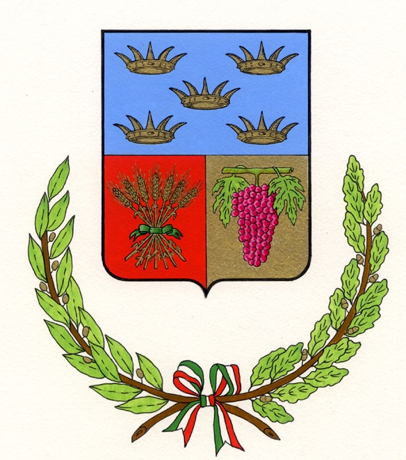 Arms (crest) of Cinque Reali Siti Union of Communes