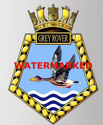 Coat of arms (crest) of the RFA Grey Rover, United Kingdom