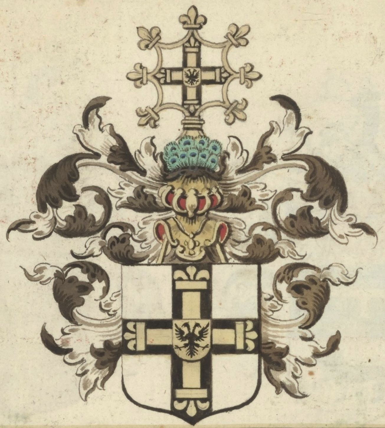 Arms (crest) of the Order of Brothers of the German House of Saint Mary in Jerusalem