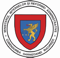 Coat of arms (crest) of Bukarest Garrison Command, Ministry of the Interior and Administrative Reform