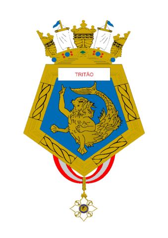 Coat of arms (crest) of the Highseas Tug Tritão, Brazilian Navy