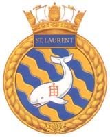 Coat of arms (crest) of the HMCS St. Laurent, Royal Canadian Navy