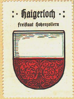 Wappen von Haigerloch/Coat of arms (crest) of Haigerloch