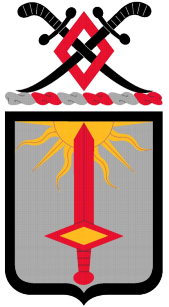 Coat of arms (crest) of the 1st Finance Battalion, US Army