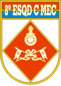 Coat of arms (crest) of the 8th Mechanized Cavalry Squadron, Brazilian Army