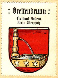 Wappen von Breitenbrunn (Oberpfalz)/Coat of arms (crest) of Breitenbrunn (Oberpfalz)