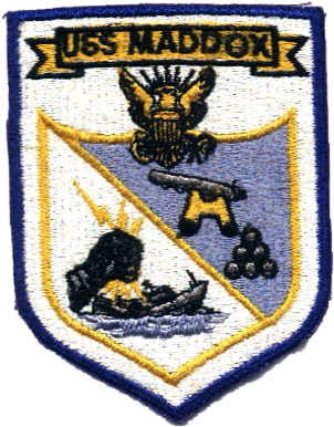 Coat of arms (crest) of the Destroyer USS Maddox (DD-731)