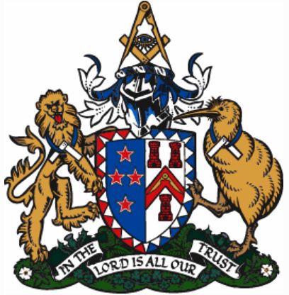 Coat of arms (crest) of Grand Lodge of Ancient, Free and Accepted Masons of New Zealand