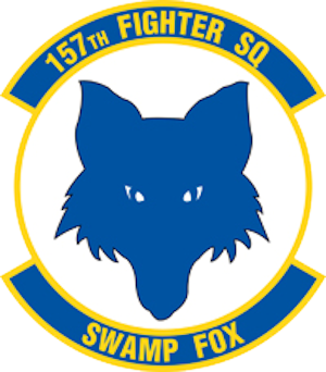 Coat of arms (crest) of the 157th Fighter Squadron, South Carolina Air National Guard