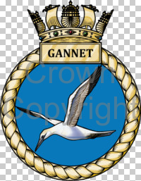 Coat of arms (crest) of the HMS Gannet