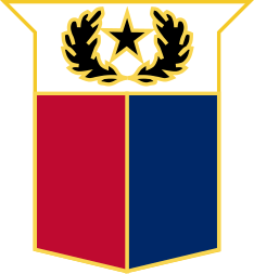 Coat of arms (crest) of the Texas Army National Guard, US