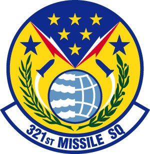 Coat of arms (crest) of the 321st Missile Squadron, US Air Force