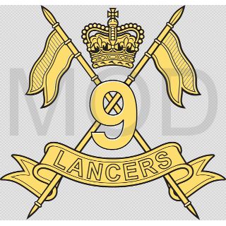 Coat of arms (crest) of the 9th Queen's Royal Lancers, British Army