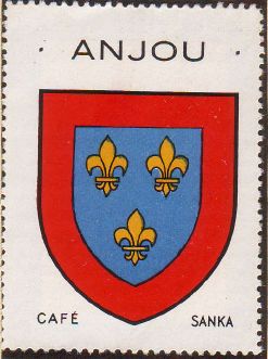 Blason de Anjou/Coat of arms (crest) of {{PAGENAME