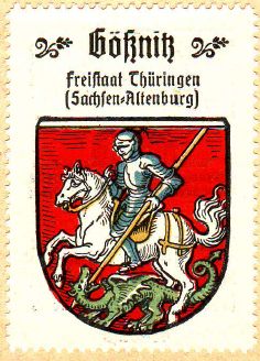 Wappen von Gößnitz (Thüringen)/Coat of arms (crest) of Gößnitz (Thüringen)