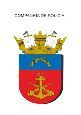 Coat of arms (crest) of the Police Company, Naval Fusiliers, Brazilian Navy