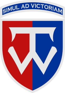 Coat of arms (crest) of the 58th Motorized Infantry Brigade Named efter Hetman Ivan Vyhovsky, Ukrainian Army