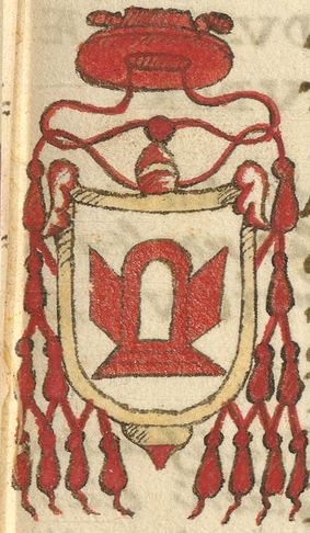 Arms (crest) of Ardicino della Porta (Jr.)